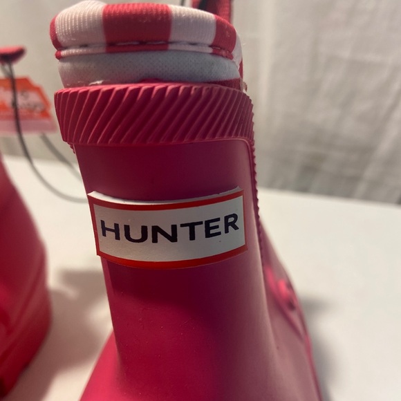 Hunter pink rubber girls boots size 5 NWT - Picture 5 of 6